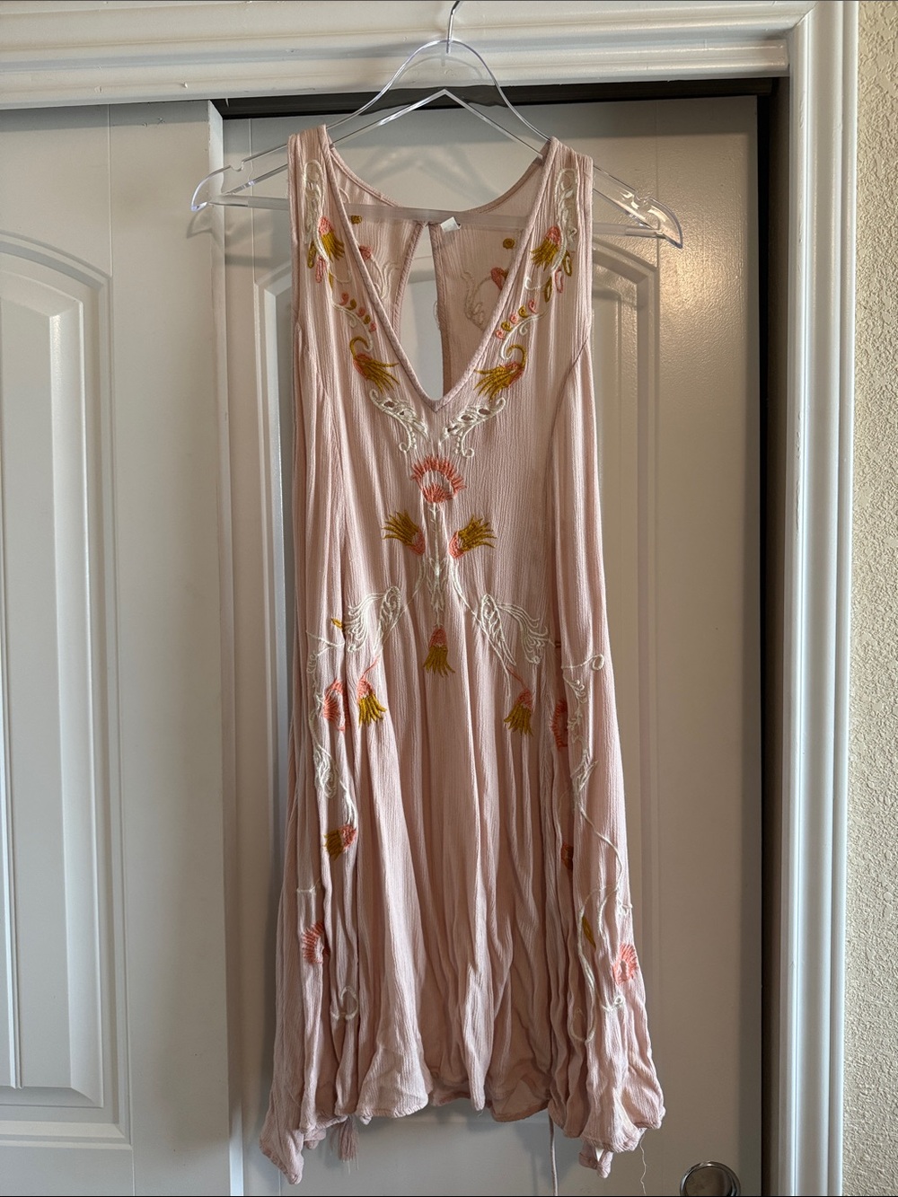 Intimately Free People Pink Floral Swing top